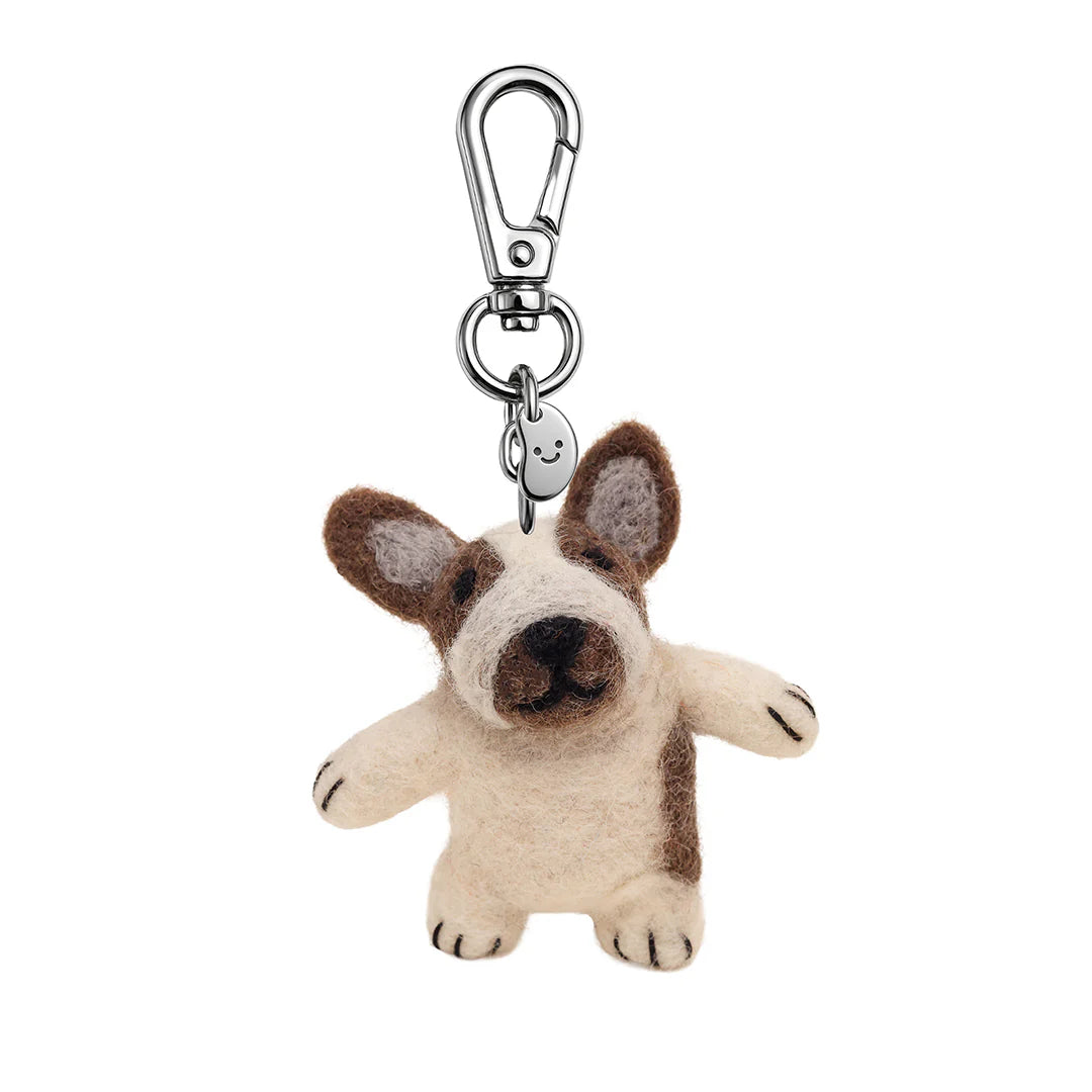 Fred The Frenchie Felt Keychain - Silly Beans