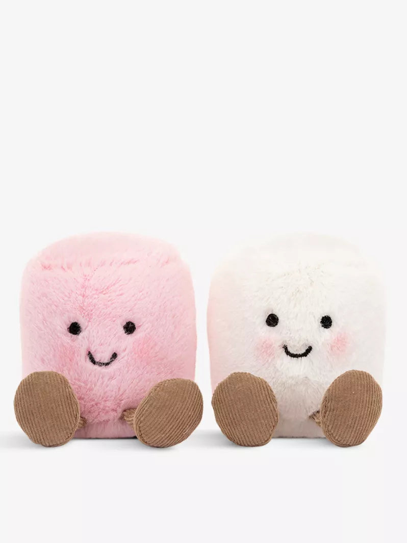 Jellycat Amuseables Pink and White Marshmallows (9cm)