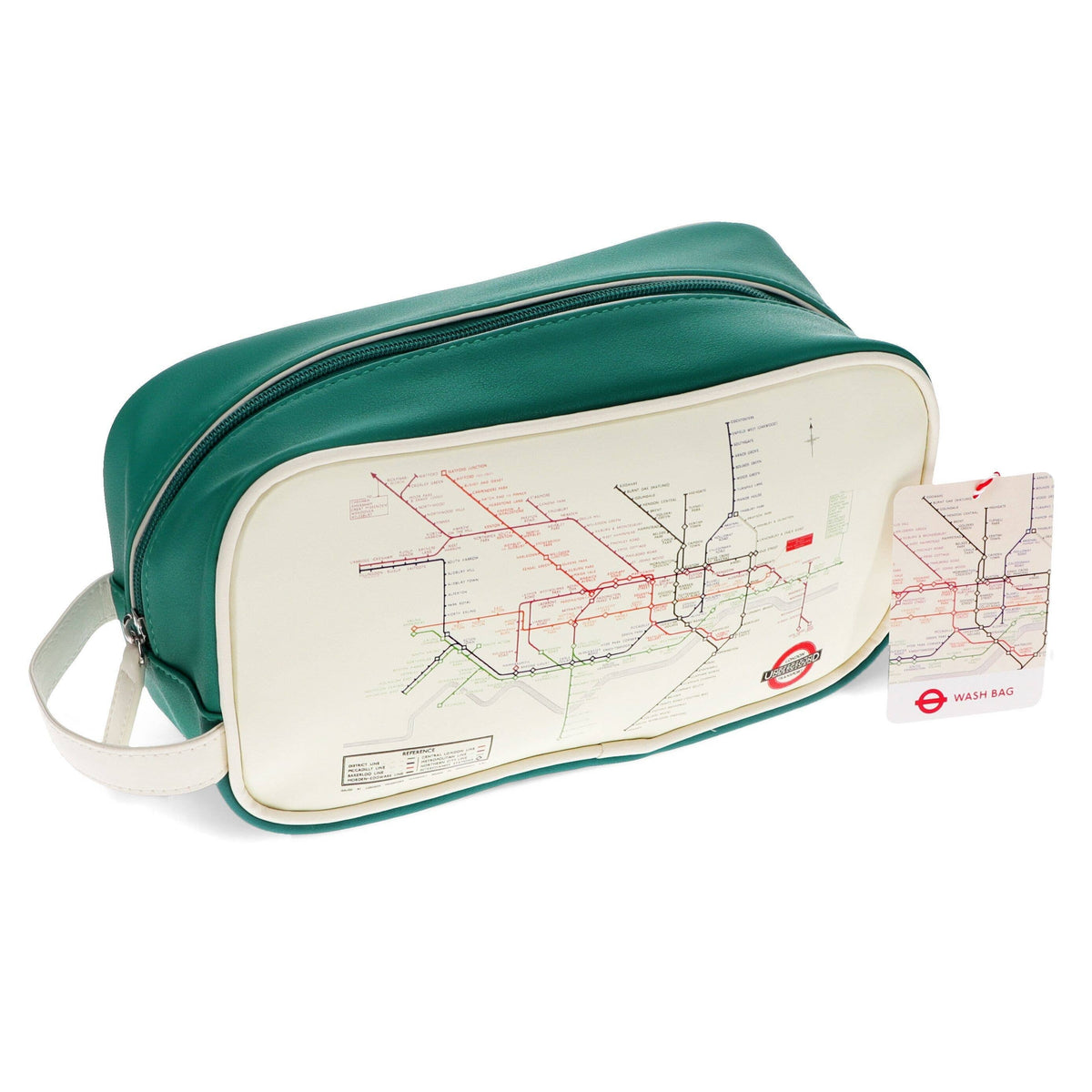 Wash Bag - TFL Heritage Tube Map