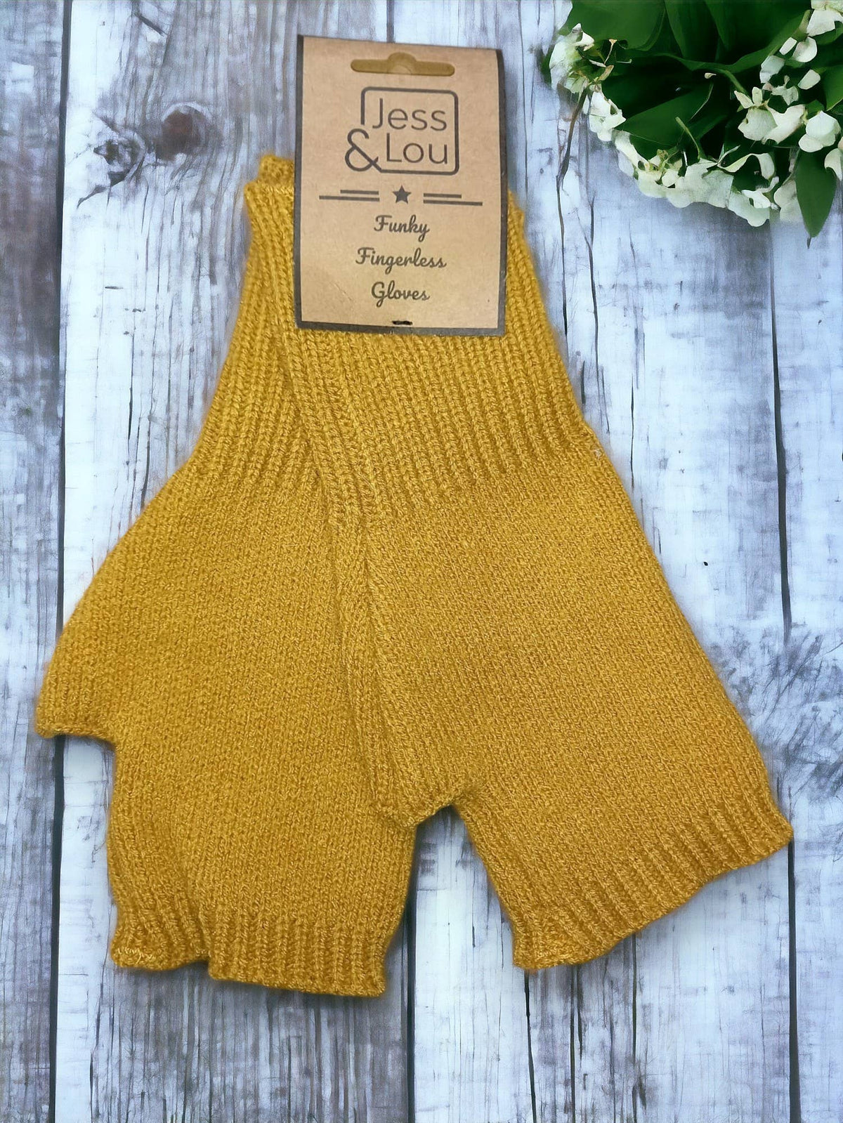Warm & Classic: Plain Knit Fingerless Gloves: Black
