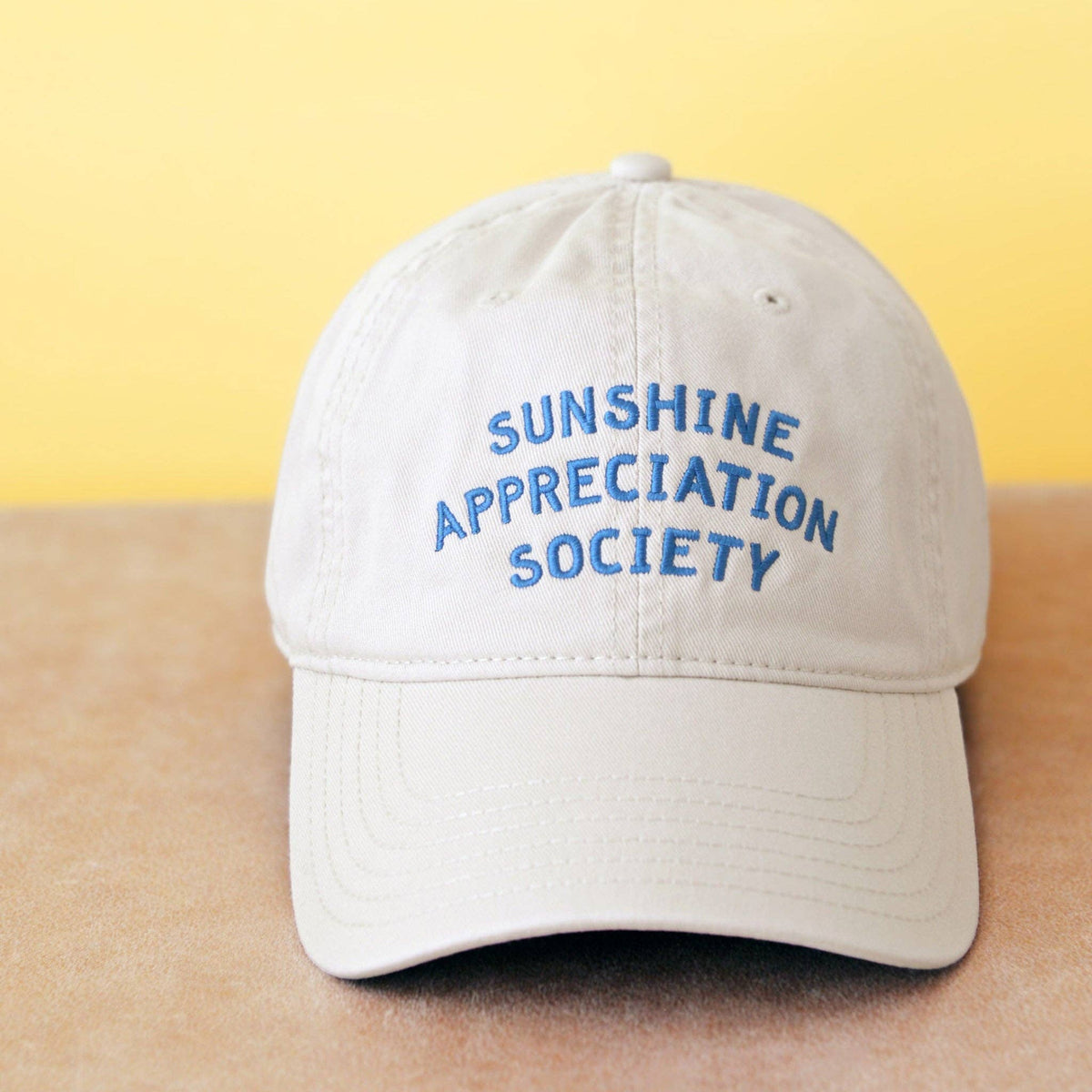 Sunshine Appreciation Society - Cotton Baseball Cap - Off-White