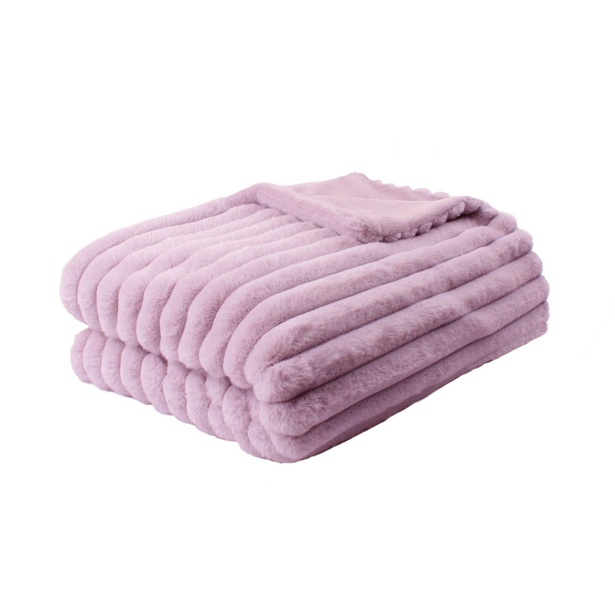Morritz Throw by Appletree Hygge in Mauve 130 x 180cm