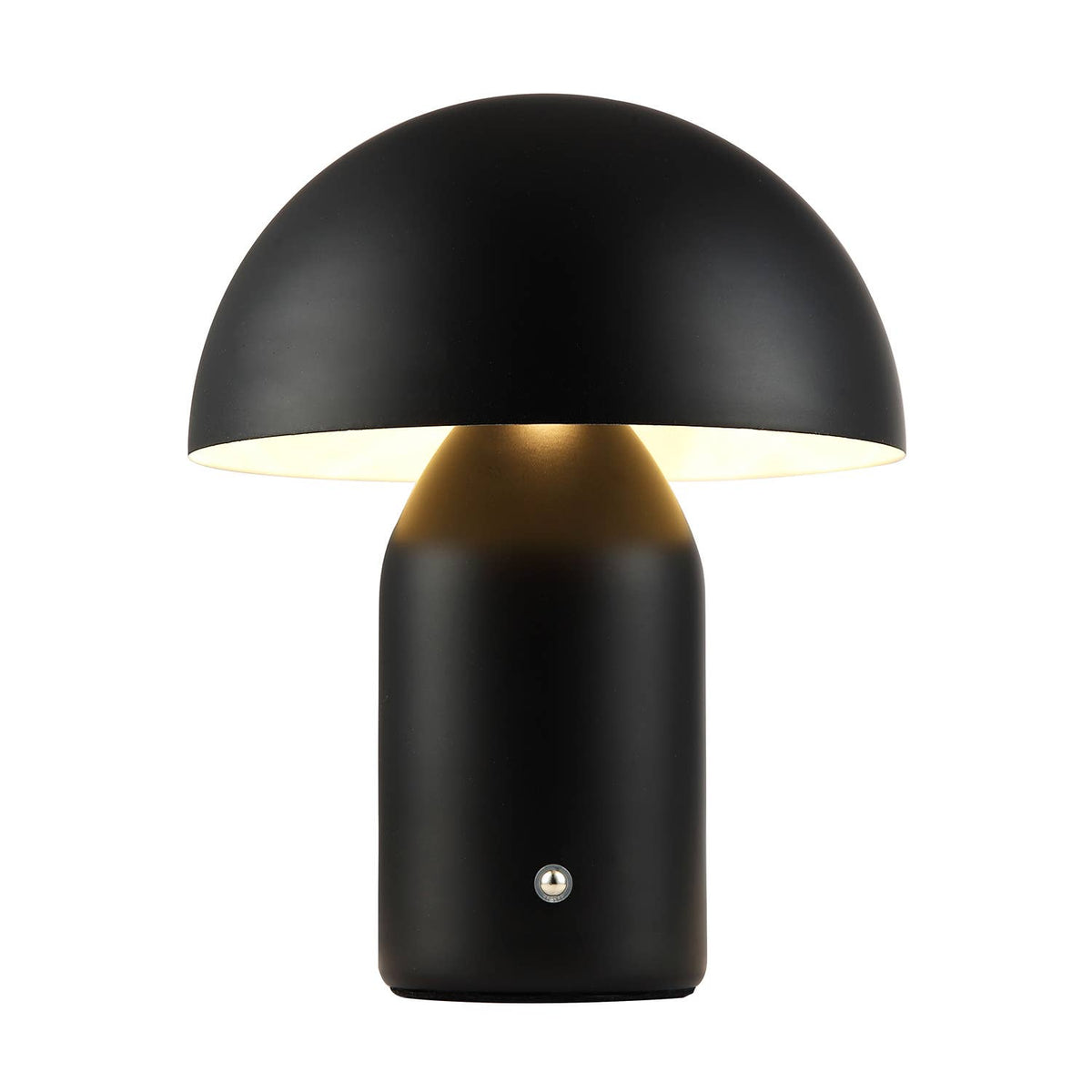 Modern Rechargeable Mushroom Table Lamp With Touch Dimmer