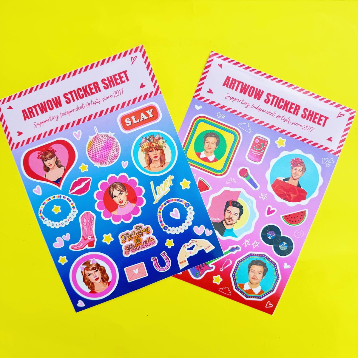 Sticker Sheets 'Red lips' by DOLLY WOLFE