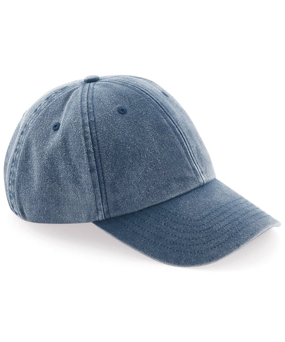 Fancy a pint? Embroidered Vintage Cap: Vintage Black