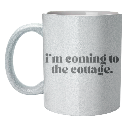 Mugs 'The Cottage' by Pink and Pip: Mug Colour Inner & Handle 11oz - Blue