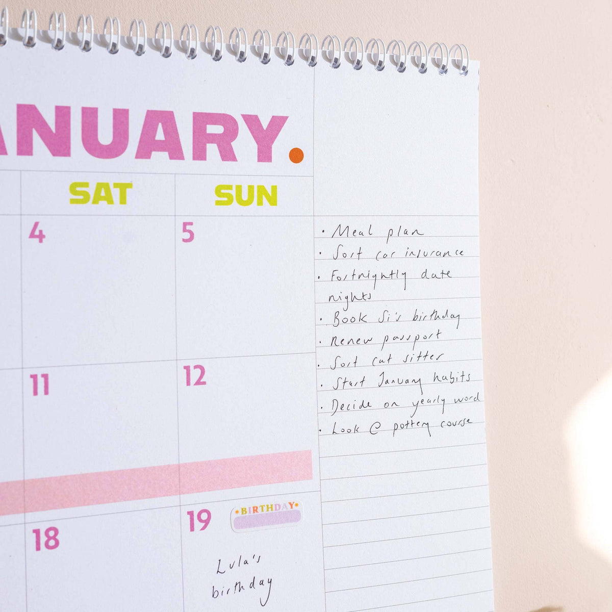 2026 Colour Pop | A3 Calendar