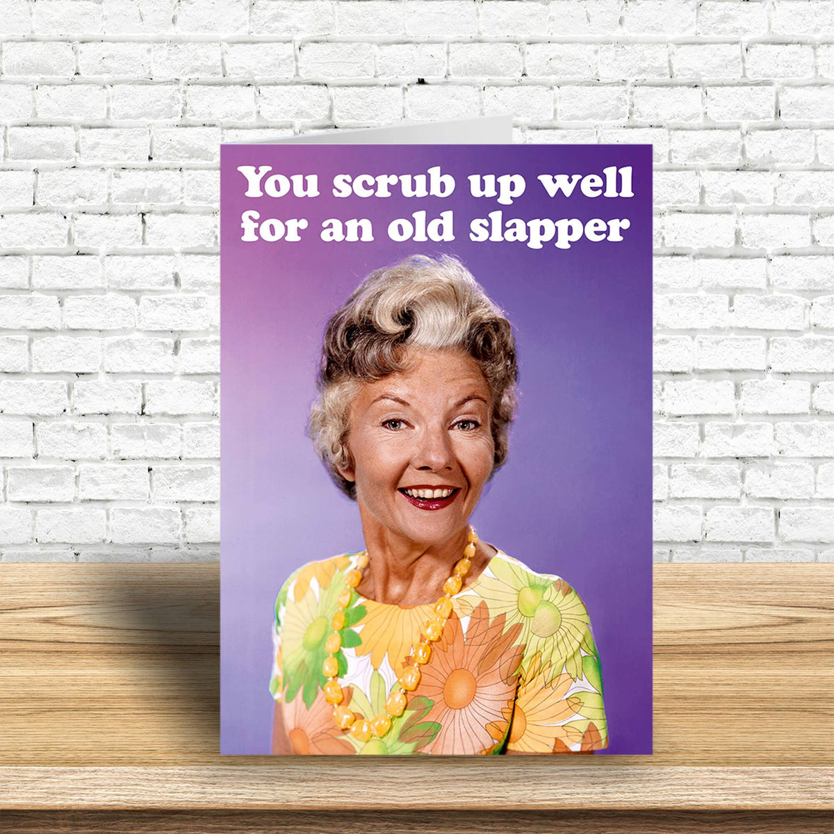 Old Slapper Greeting Card