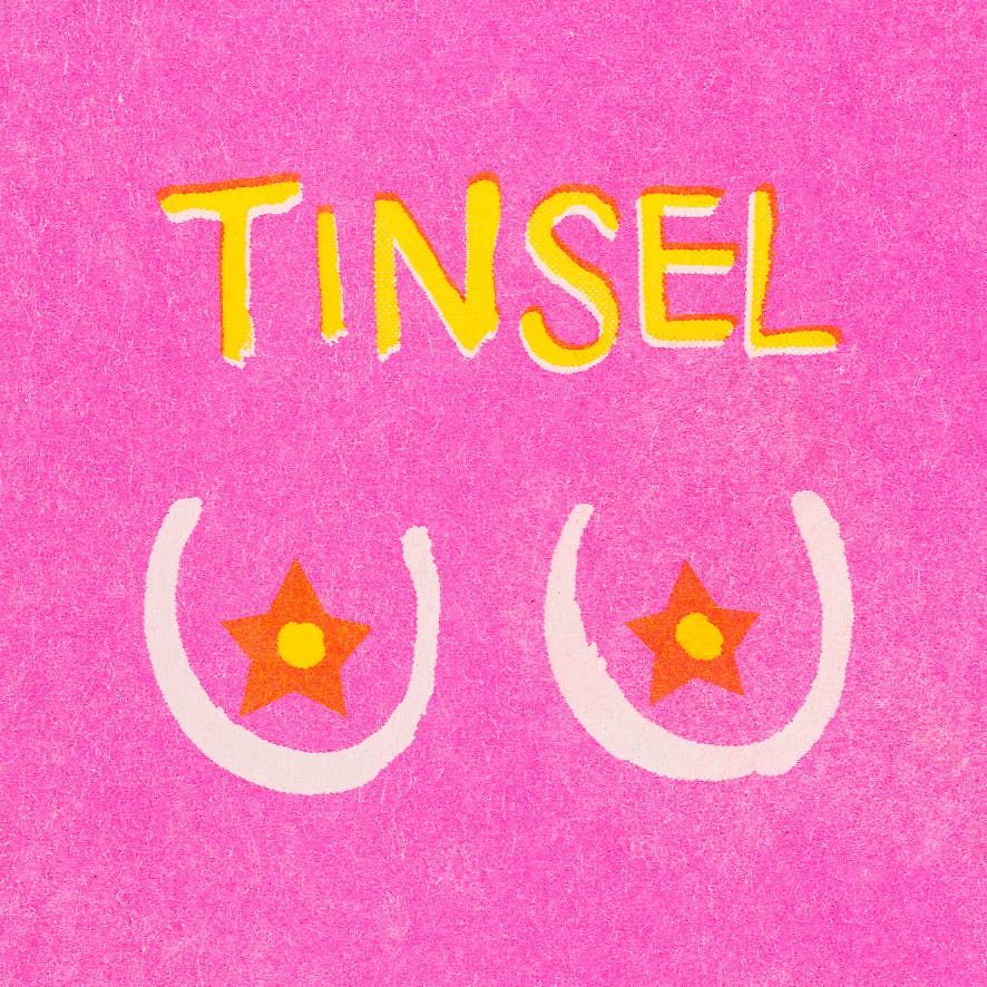 Greeting Card Christmas | Funny Christmas Card | Tinsel Tits: Pink