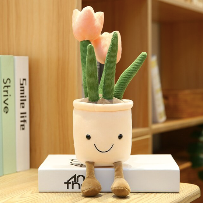 35cm Tulip Plush Toy: Red