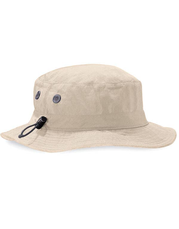 Beechfield Cargo Bucket Hat | Unisex | UPF 50+ | Cord Adjustment | 5 Colours | One Size: Olive / One Size