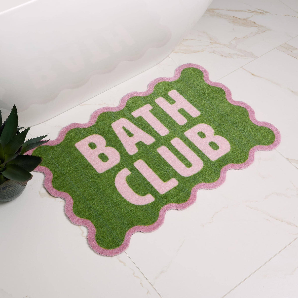 Dip & Drip Nylon Printed Bathroom Bath Club: 50X75