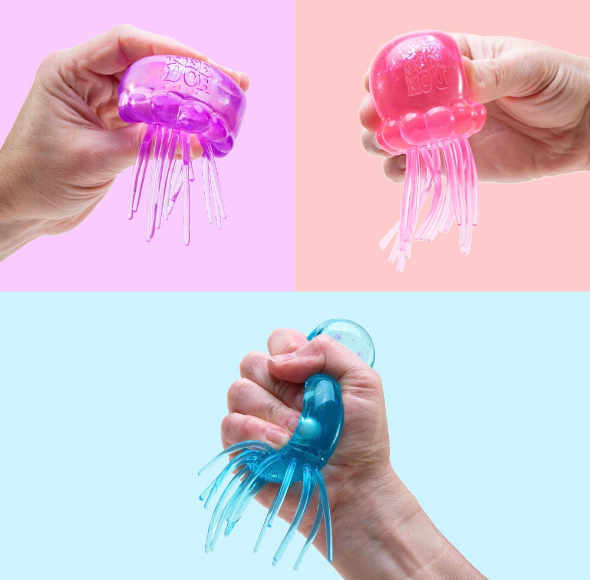 NeeDoh Jellyfish Squish - Random Assorted Colour Fidget Toy
