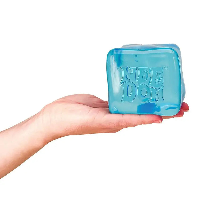 NeeDoh Niceberg Large Cube Solid Squish Fidget Toy