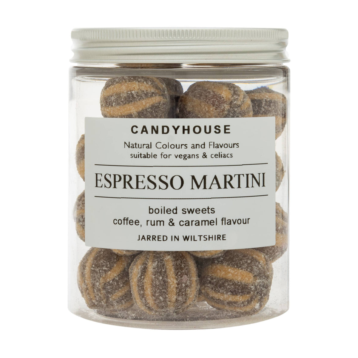 Espresso Martini Hard Boiled Sweets in Jam Jar