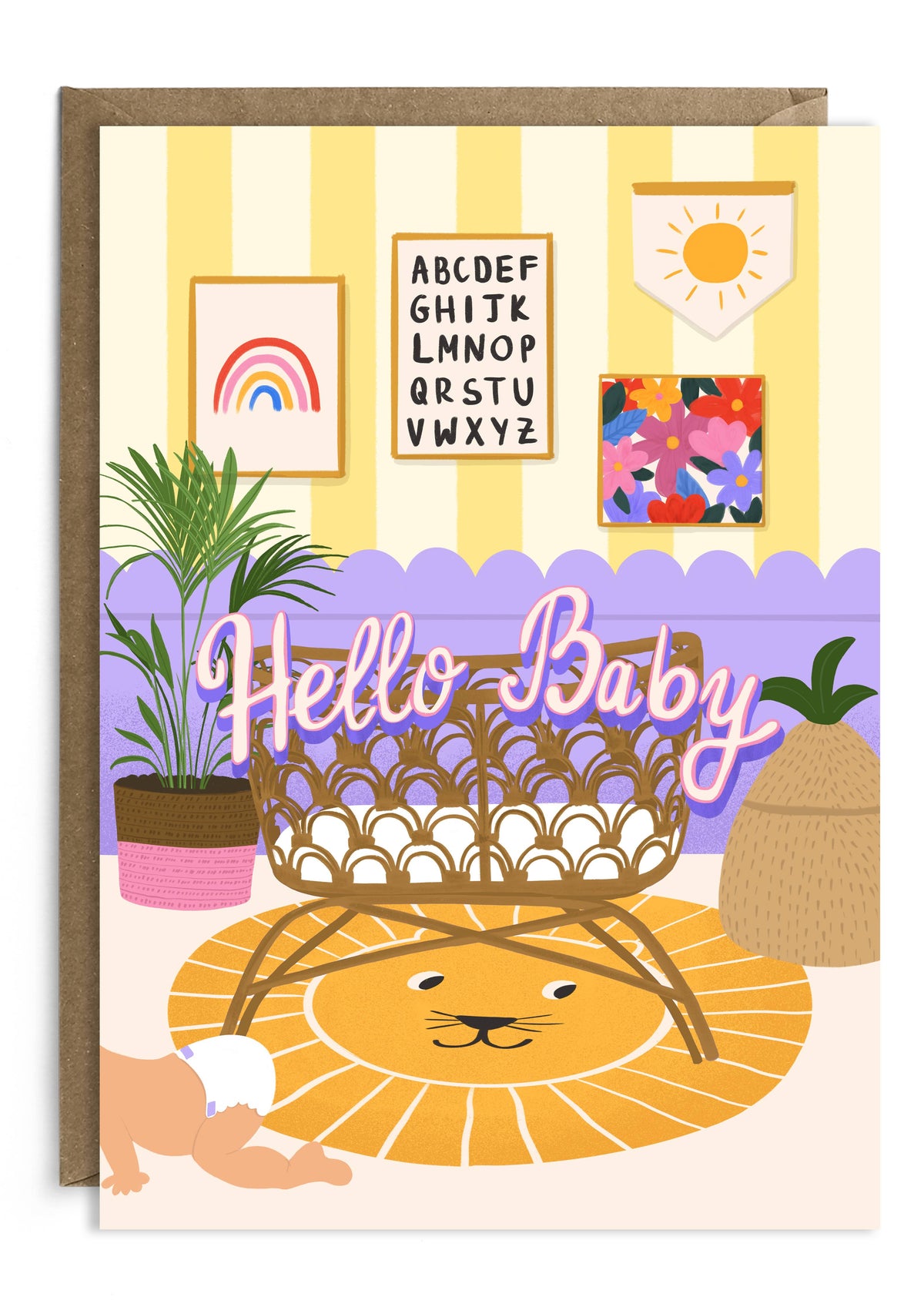 Bright New Baby Card | Gender-Neutral Baby Card | Unisex
