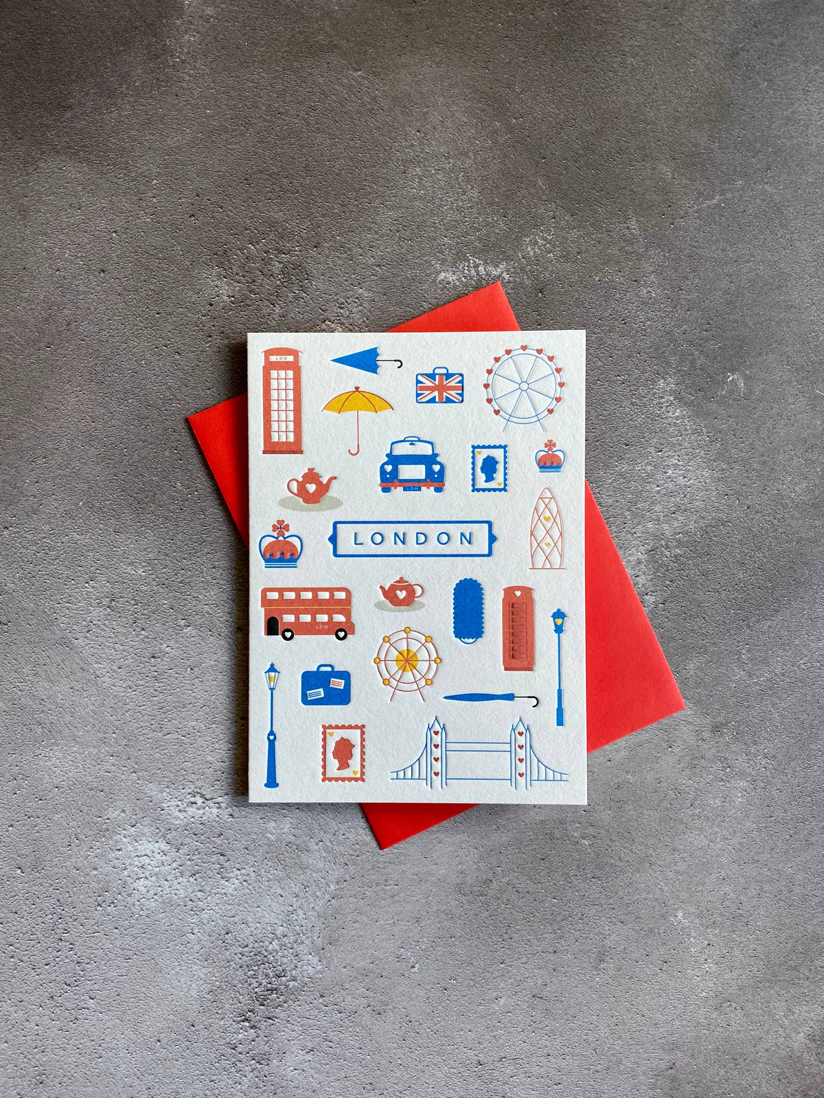 London Letterpress Card