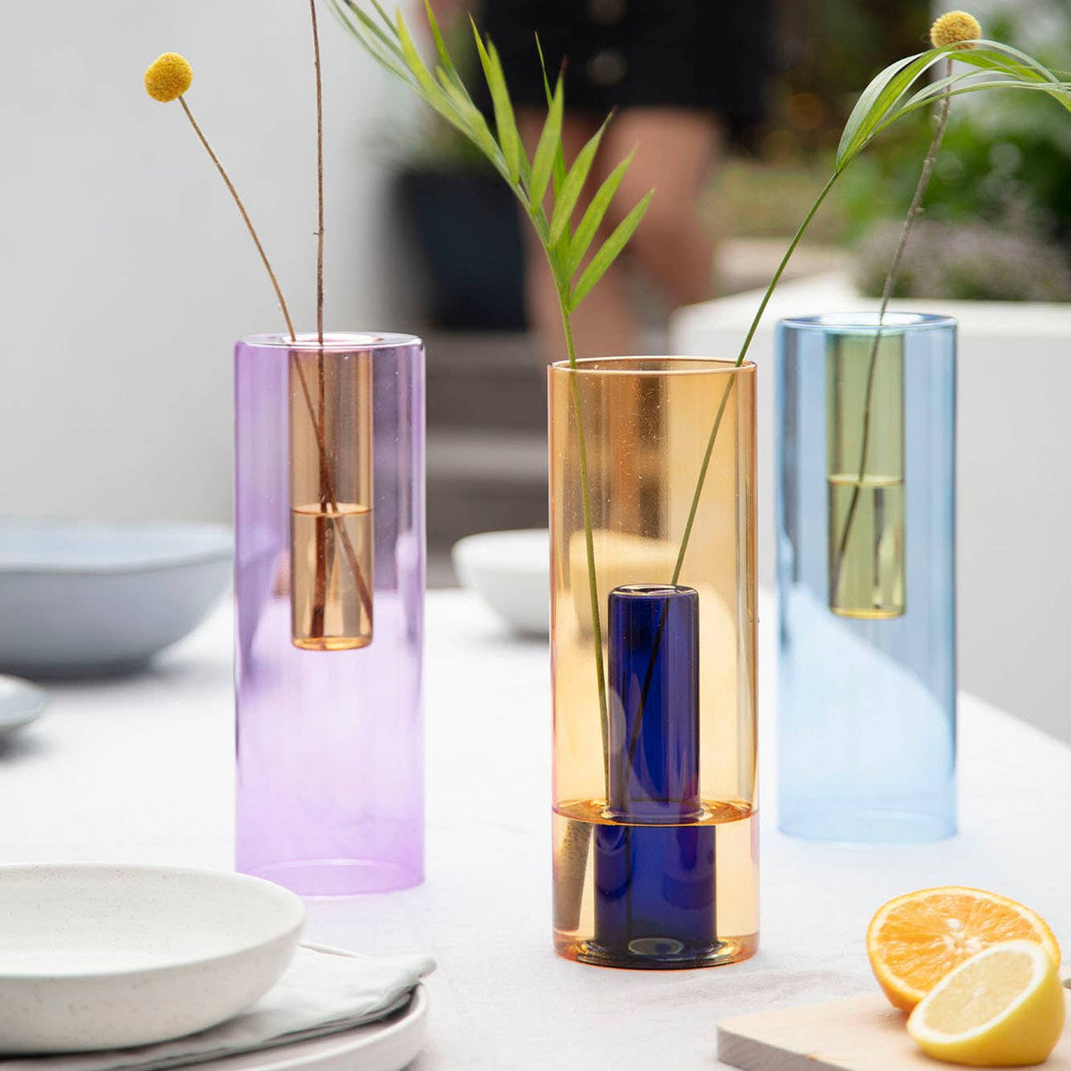 Reversible Glass Vase - Large