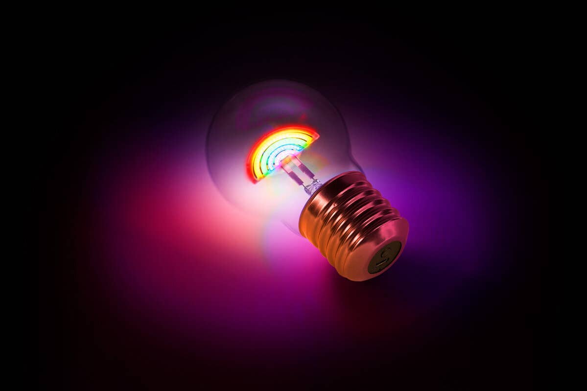 Cordless Rainbow Lightbulb