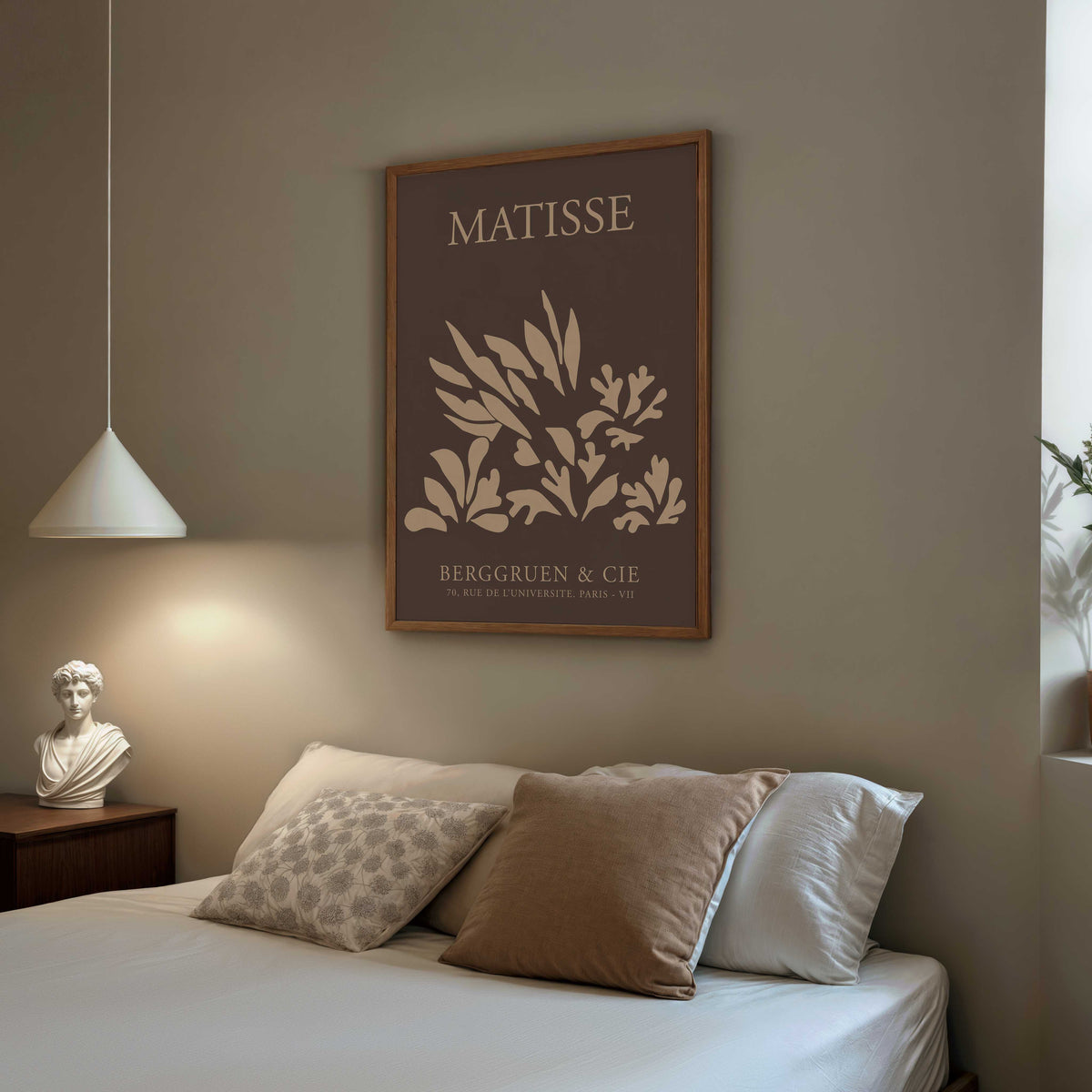 Matisse Brown Fleur Formes Print: A3