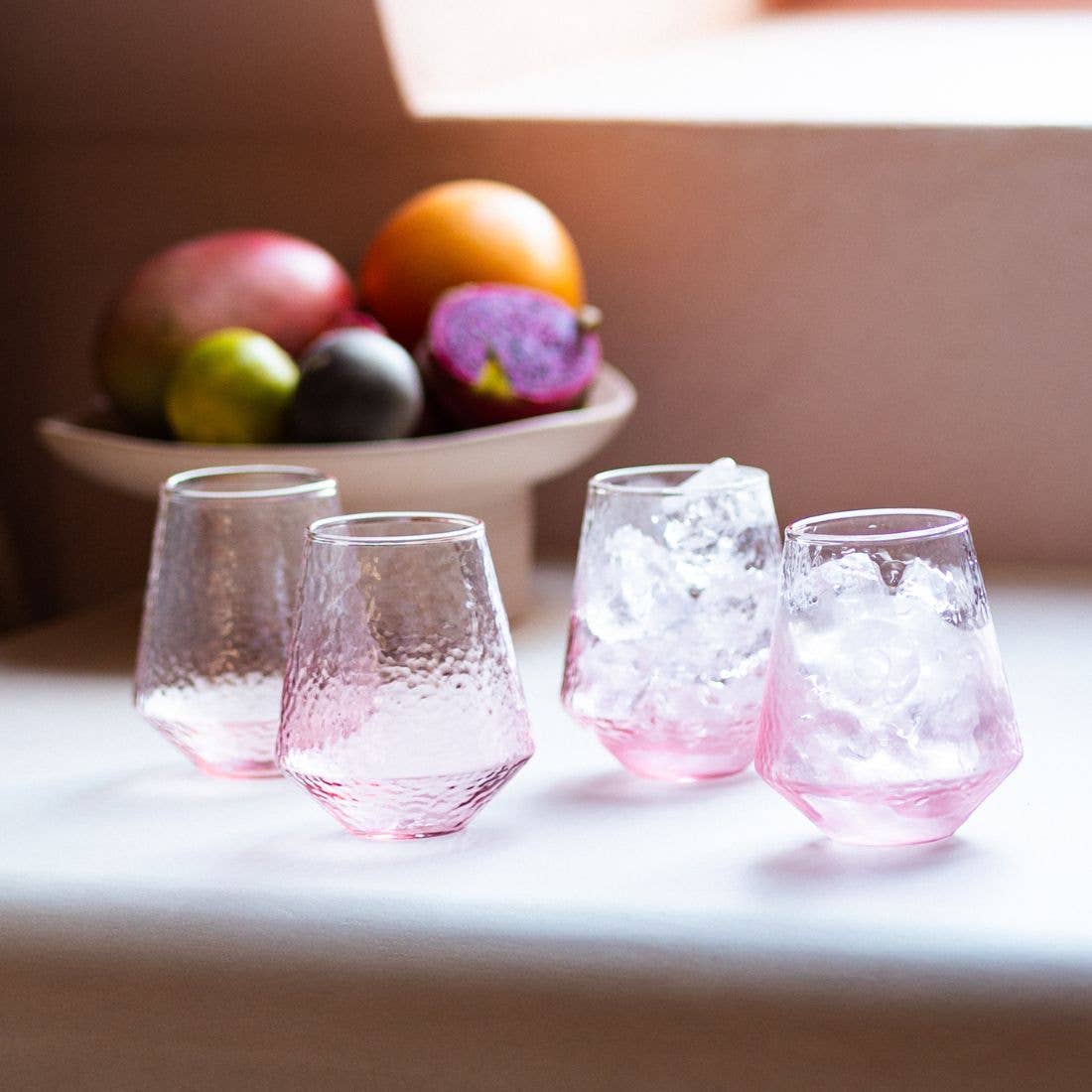 Water Glass Claude | Wine Glass | 400ML |  pink: Glass