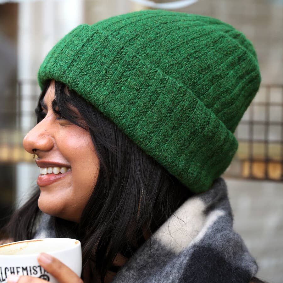 Forest Green Beanie Hat