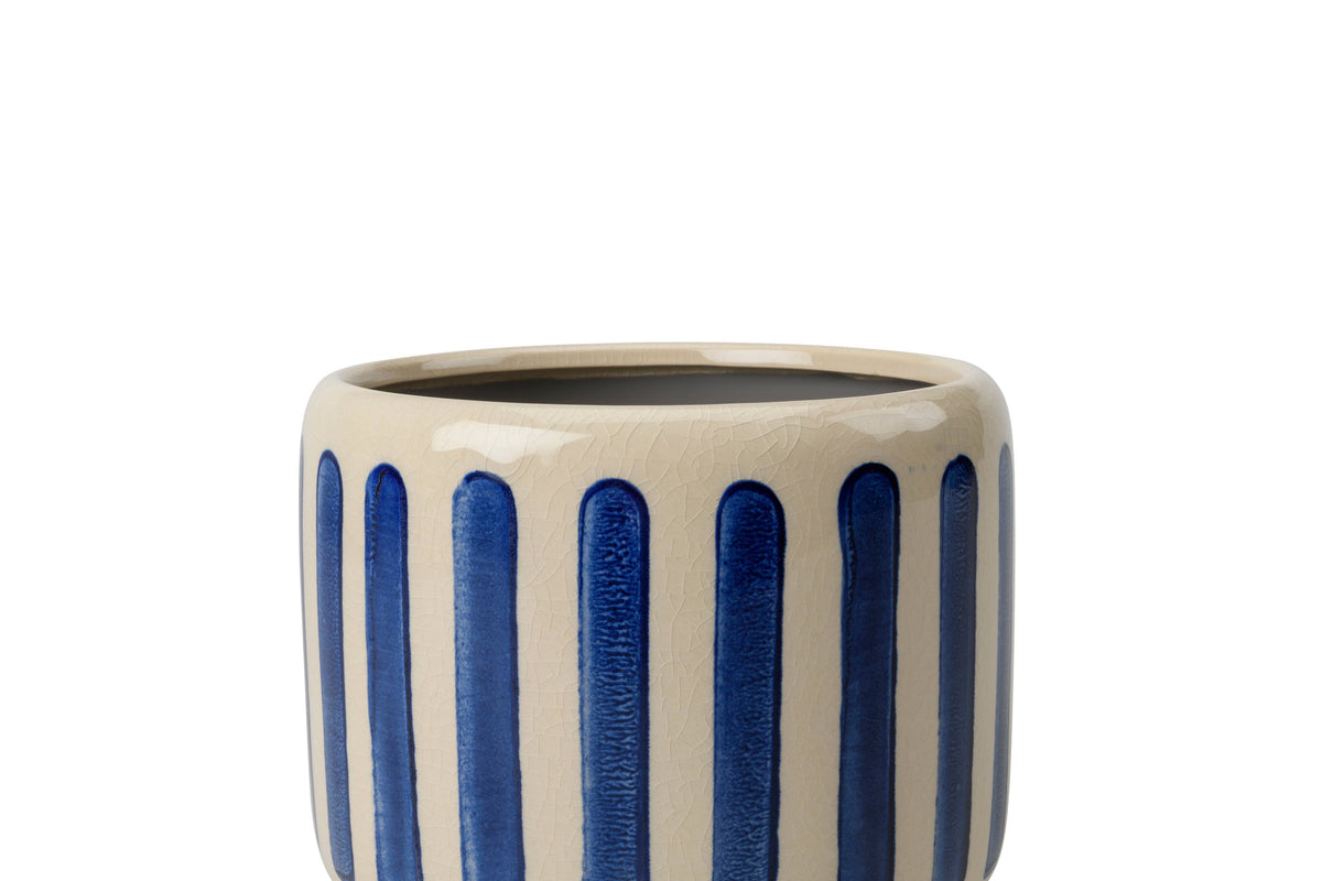Collectors Indoor Pot 16cm Blue Stripe