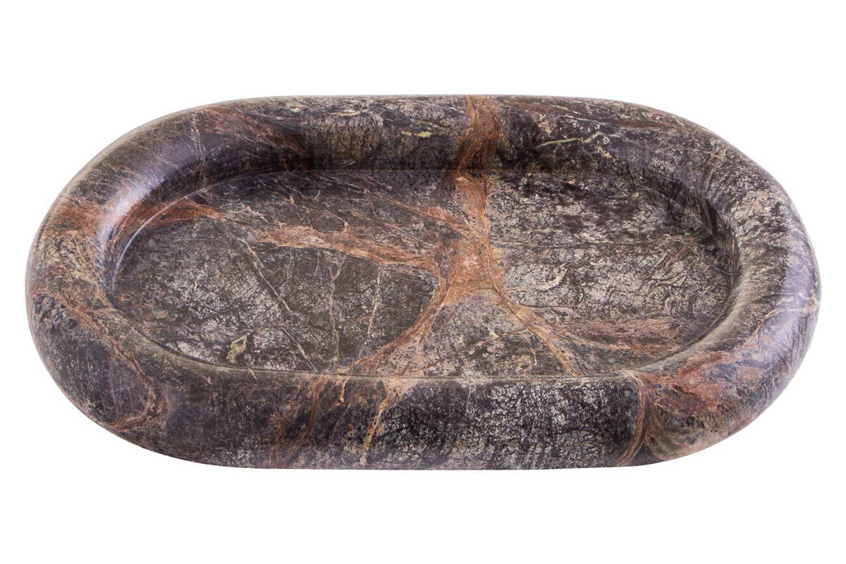 Fazio Forest Green Marble Catchall