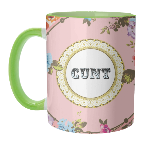 MUGS, SEE YOU NEXT TUESDAY - PINK BY WALLACE ELIZABETH: Mug Colour Inner & Handle 11oz - Pink