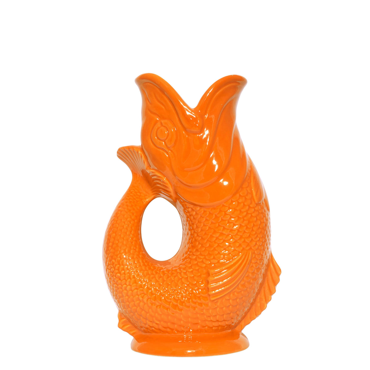 Orange Original Gluggle Jug Pitcher Vase