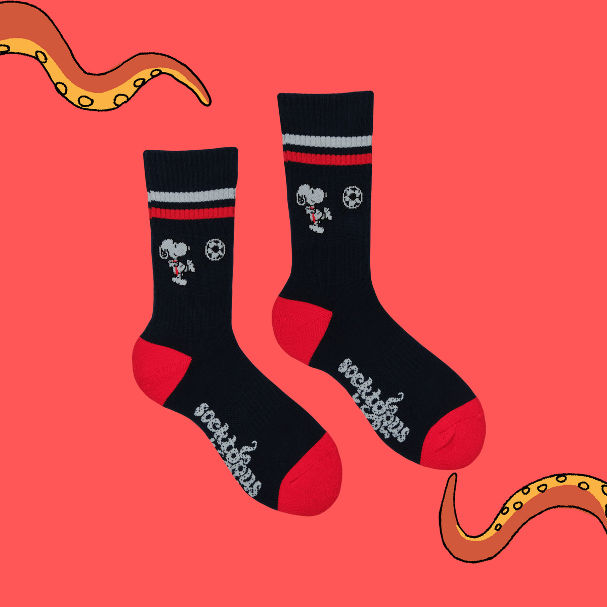Football Athletic Socks - Peanuts: NAVY / ONE SIZE (UK 5-11 / EU 38-45 / US 7-12)