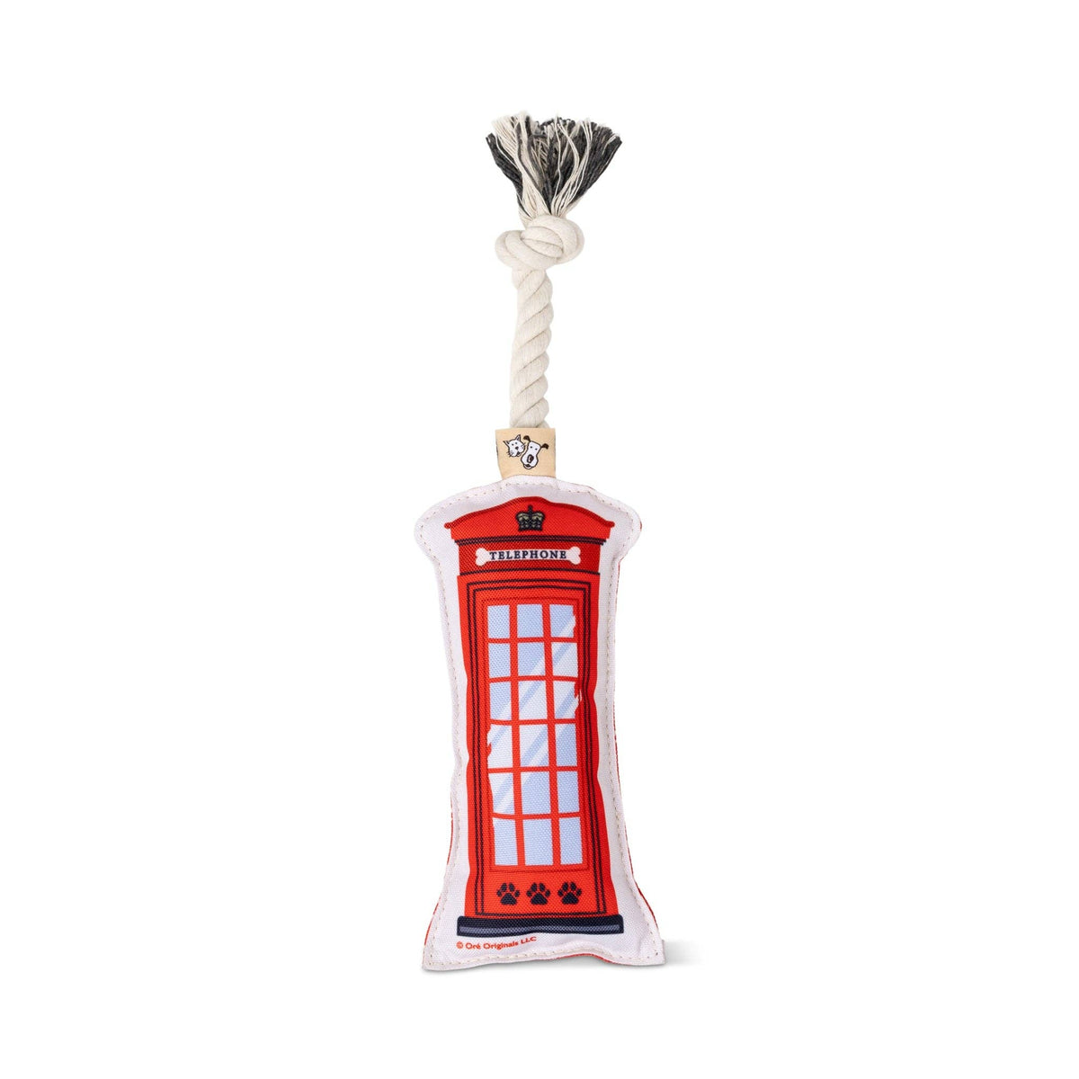 Speckle & Spot Pet Rope Toy - Red Telephone Box