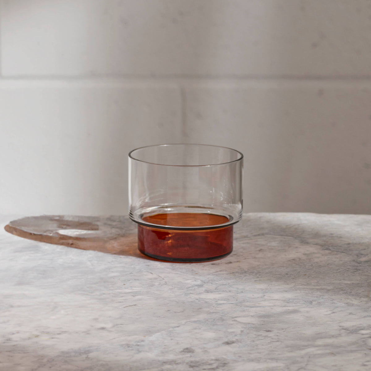 RYE Short Tumbler Glass / SET OF 2: Clear + Smoke
