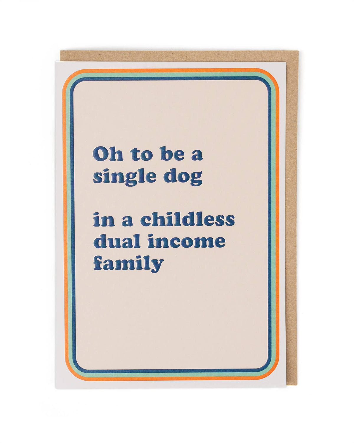 Single Dog Greeting Card