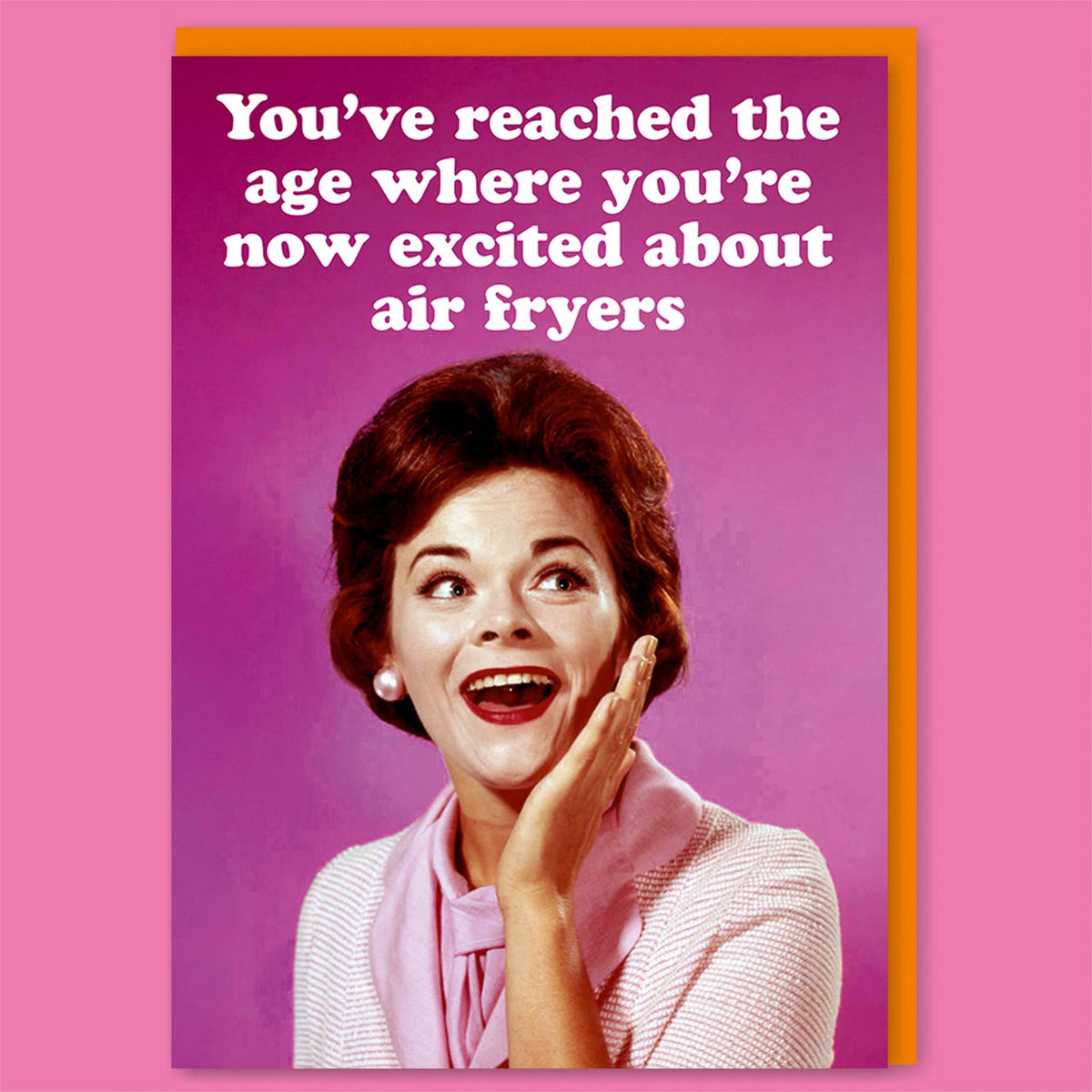 Excited about air fryers Greeting Card