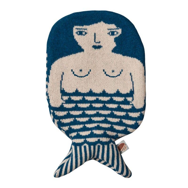 Mermaid Hot Water Bottle - Blue