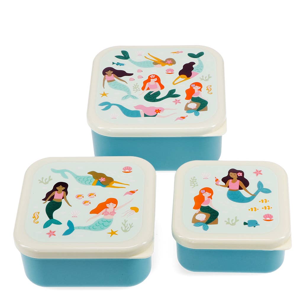 Snack boxes (set of 3) - Mermaid