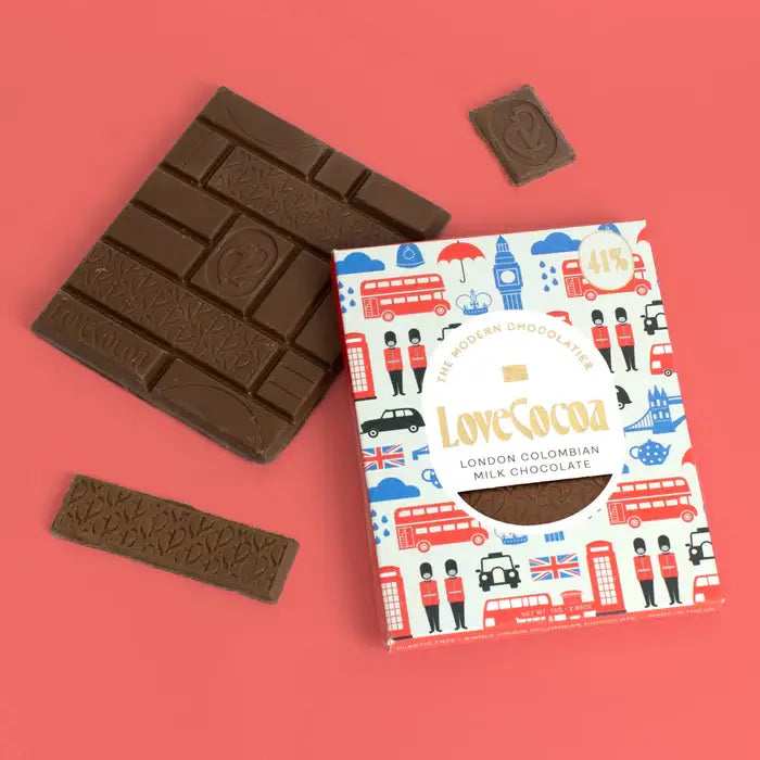 London Icons Colombian 41% Milk Chocolate Bar