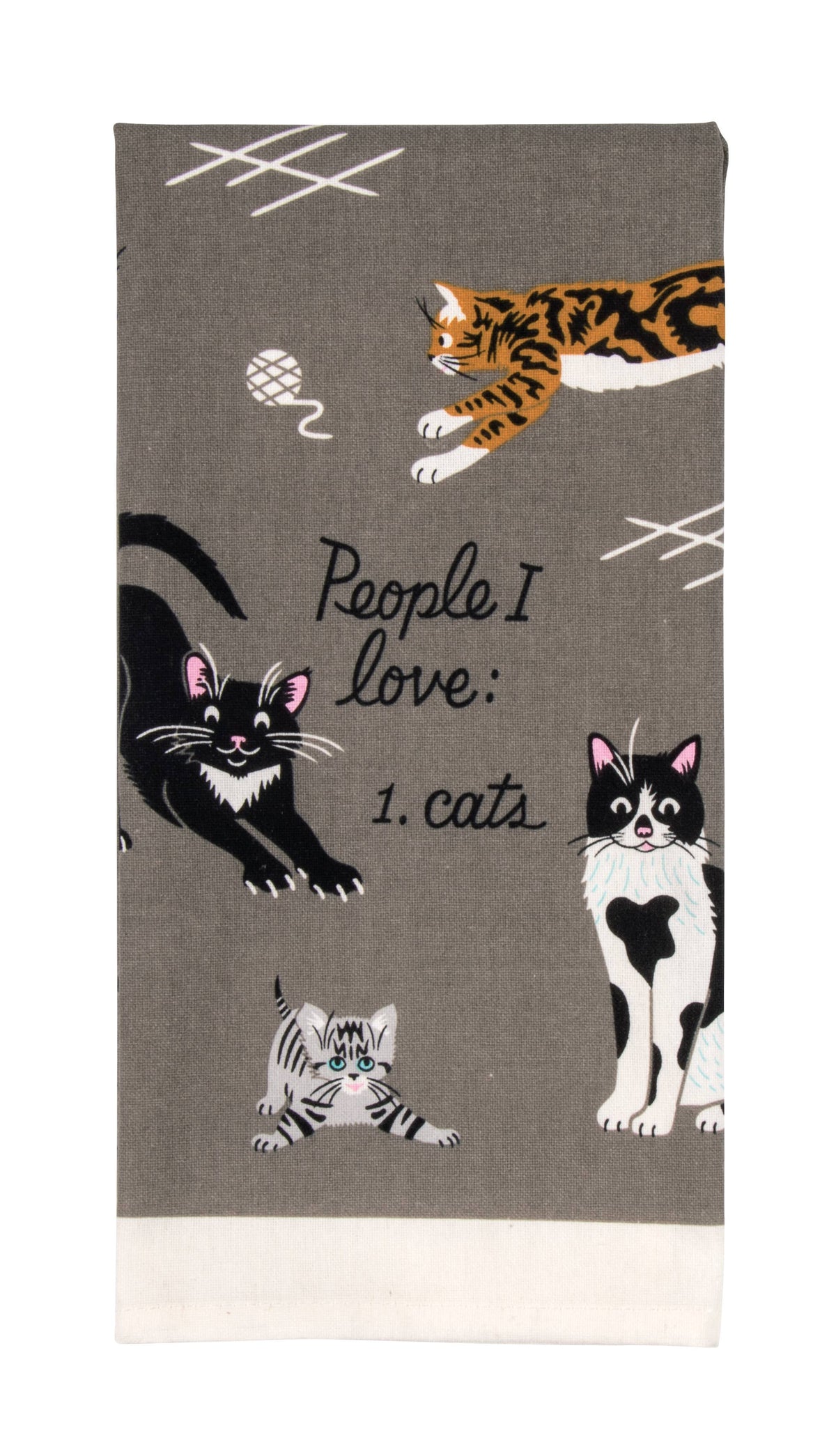People I Love: Cats Dish Towel