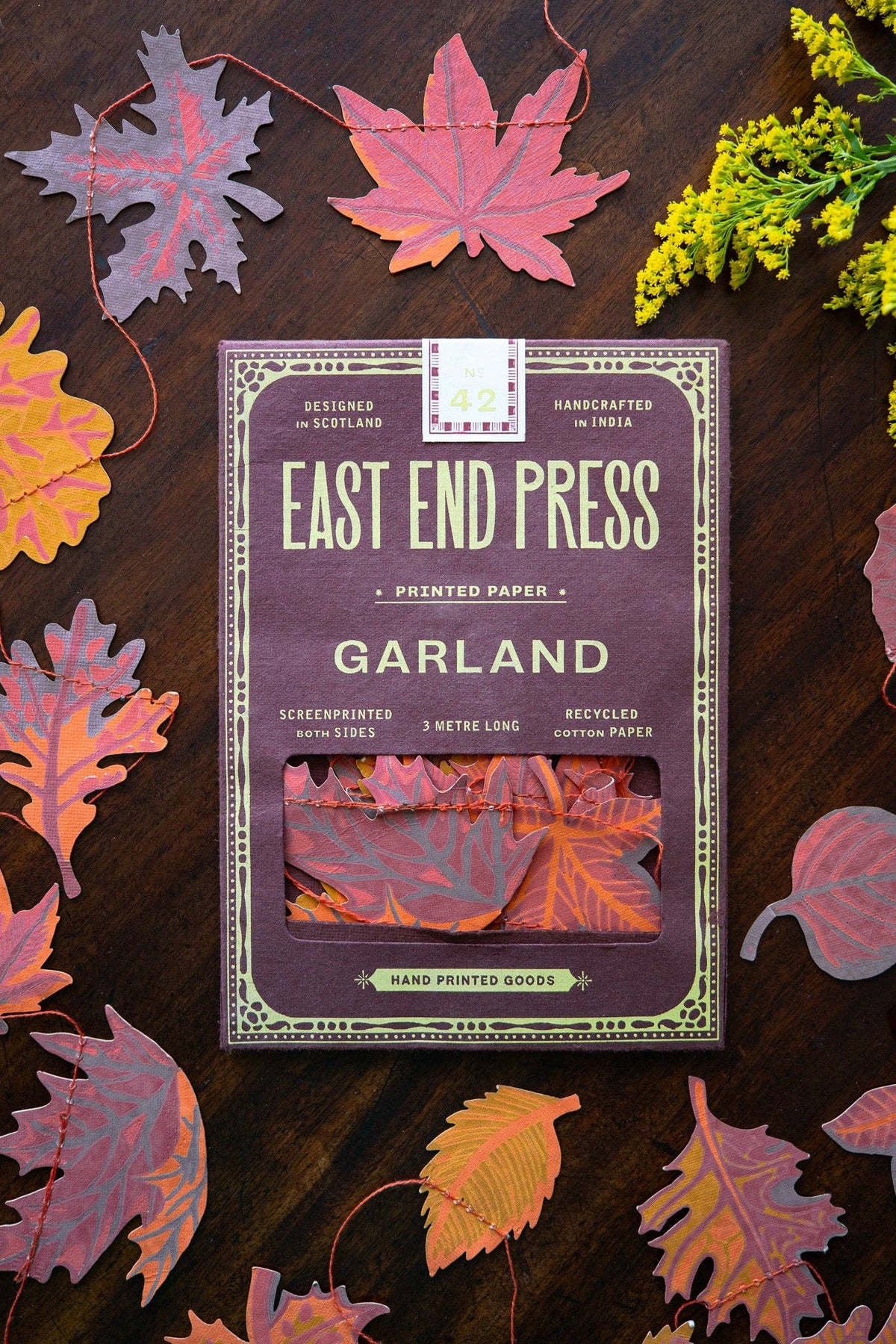 UK/EU: Autumn Leaves Sewn Garland