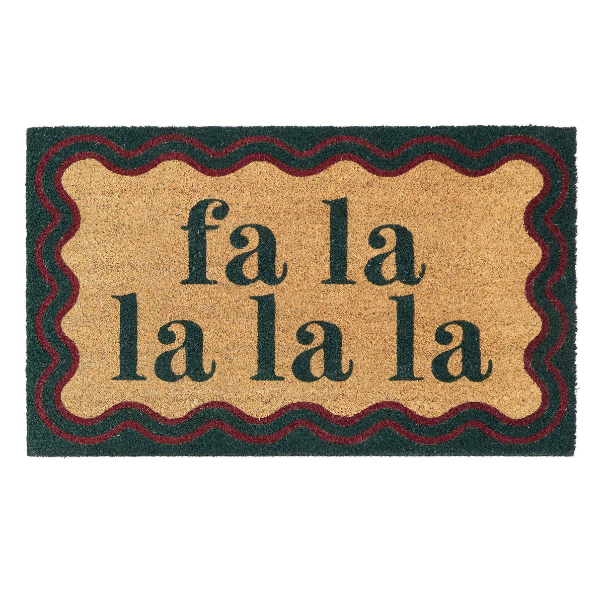 My Mat Printed Coir Doormat Fa La La La La: 45x75