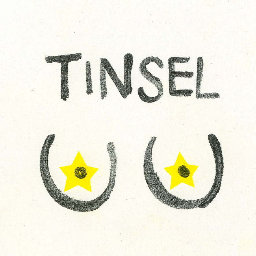 Greeting Card Christmas | Funny Christmas Card | Tinsel Tits: Pink