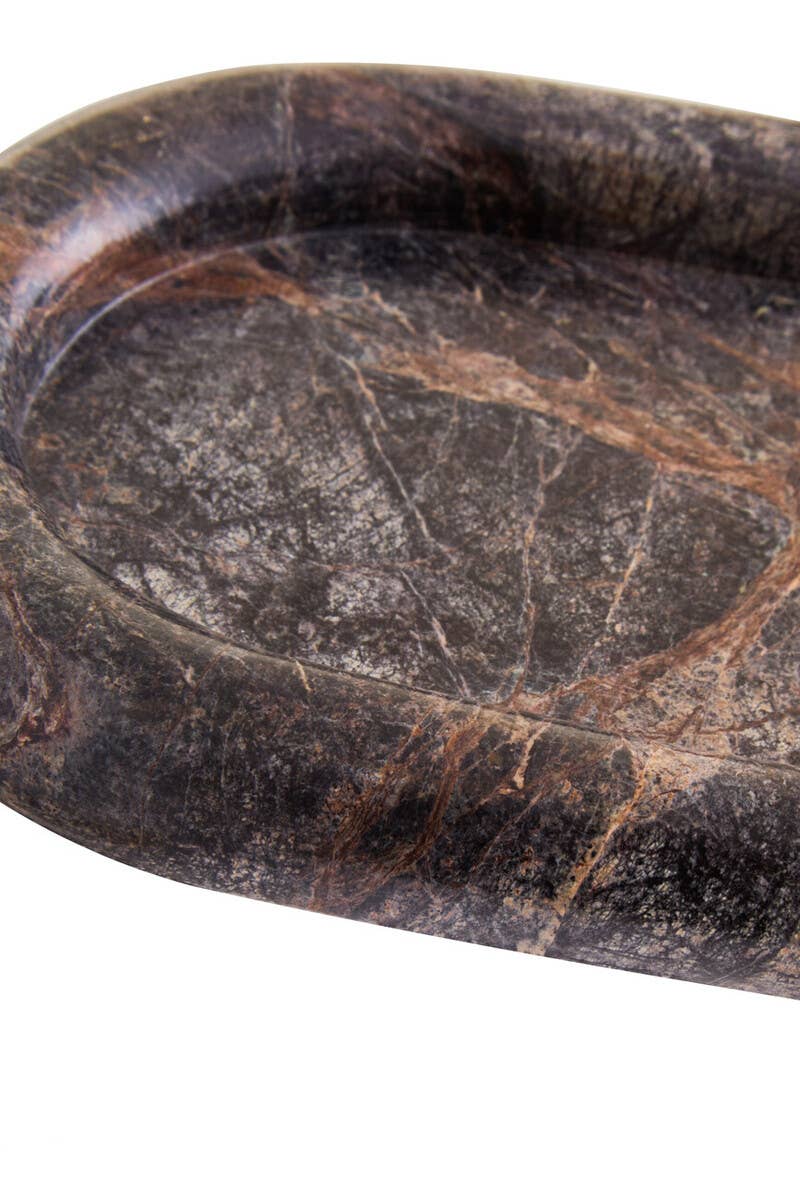 Fazio Forest Green Marble Catchall