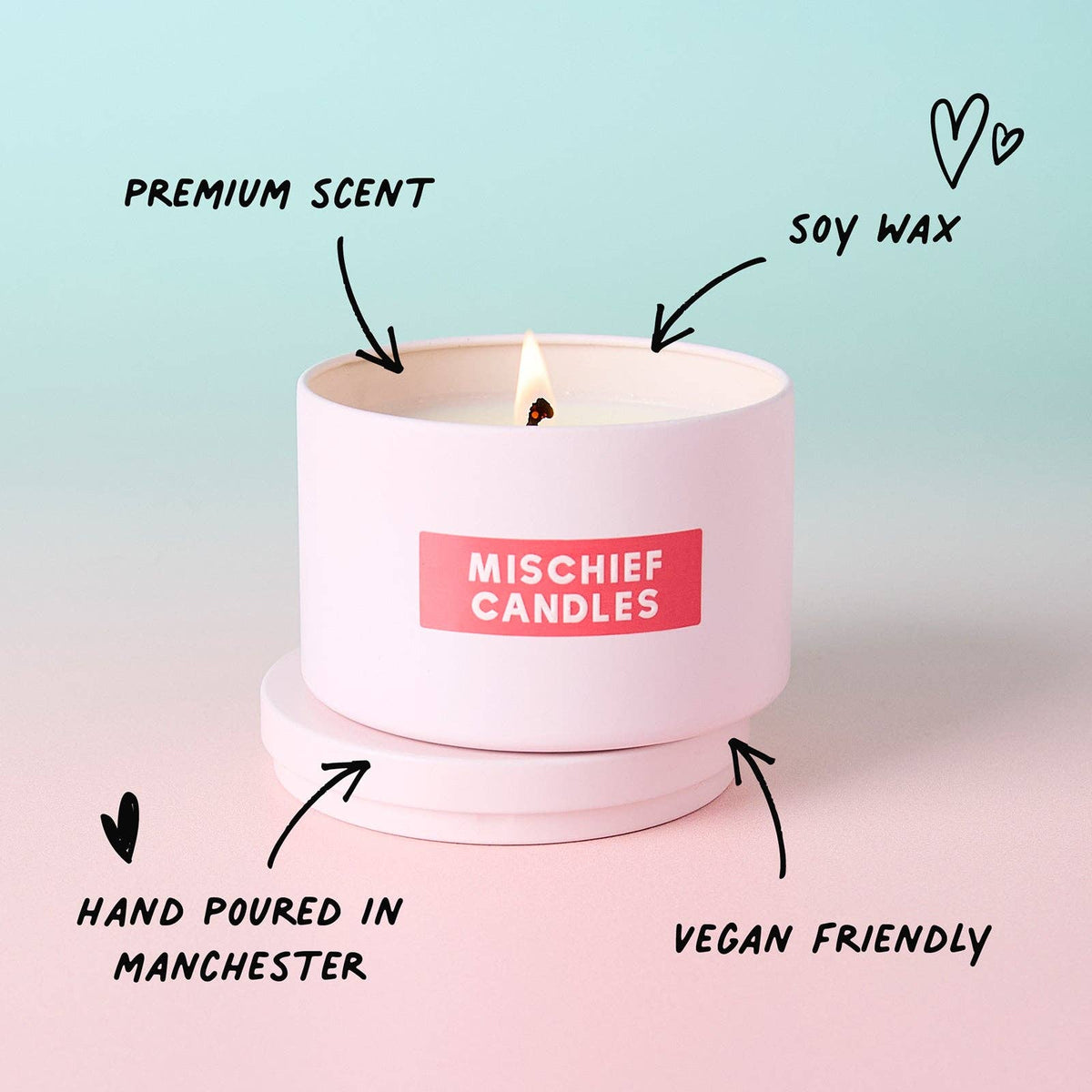 Hot Girl Running Club Pink Tin Candle: Chilled Vibes (Eucalyptus & Fresh Citrus) / Candle Only