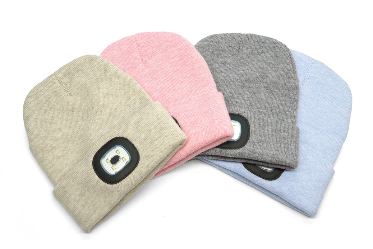 Night Scope Brightside Rechargeable LED Beanie Open Stock: Oat