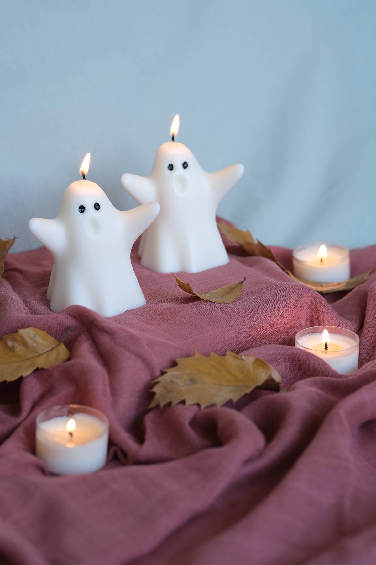 Ghost Candles / Halloween Candles: White / A