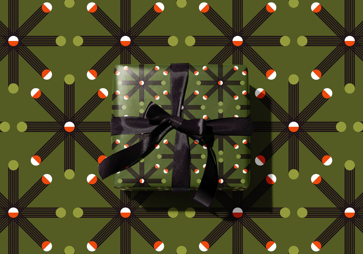 Seventies 9 Star | Christmas Gift Wrapping Paper