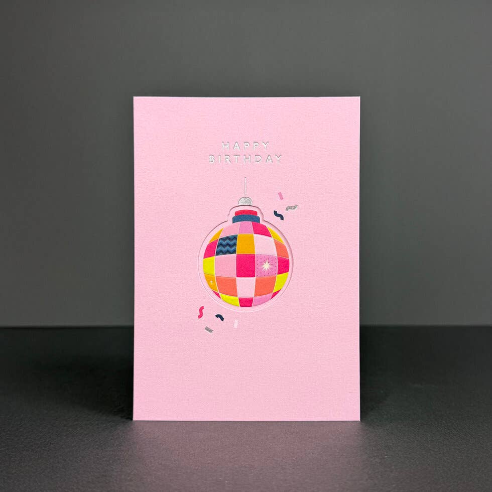 Disco Ball Birthday Card