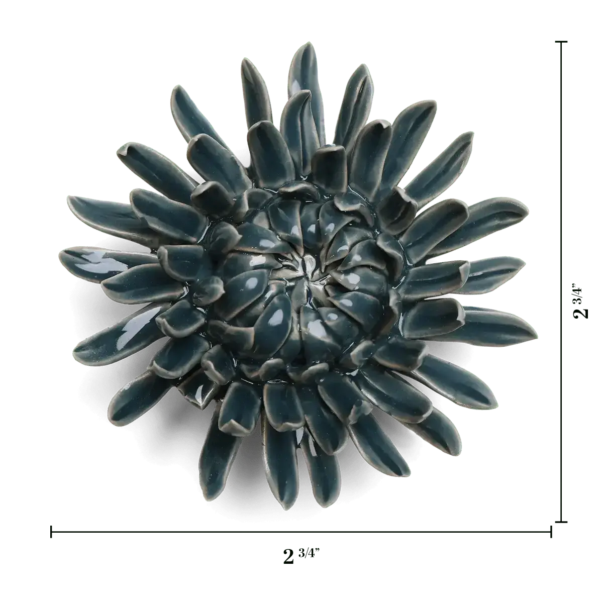Ceramic Flower Wall Art Mum Teal 11: Mum Teal