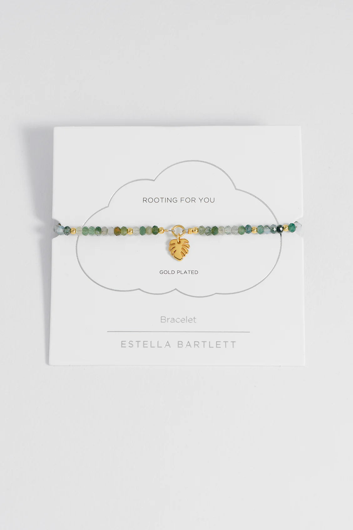 Monstera Leaf Amelia Gold Plated Bracelet